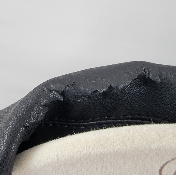 BlankNYC Black Moto Jacket Size XS Faux Leather Minimalist Chic Silver Zippers - Picture 14 of 16